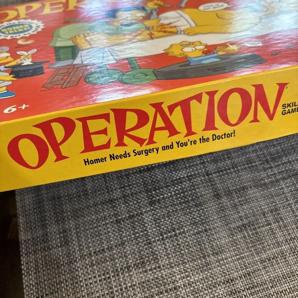 COMPLETE Homer Speaks Operation Simpsons Edition Board Game 2005 Milton Bradley